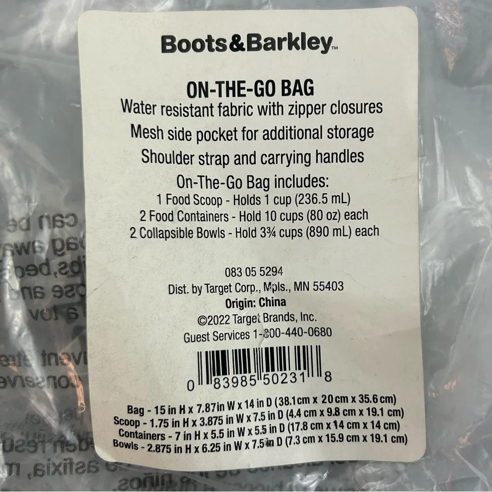 On the Go Pet Travel Bag - Gray - Boots & Barkley™